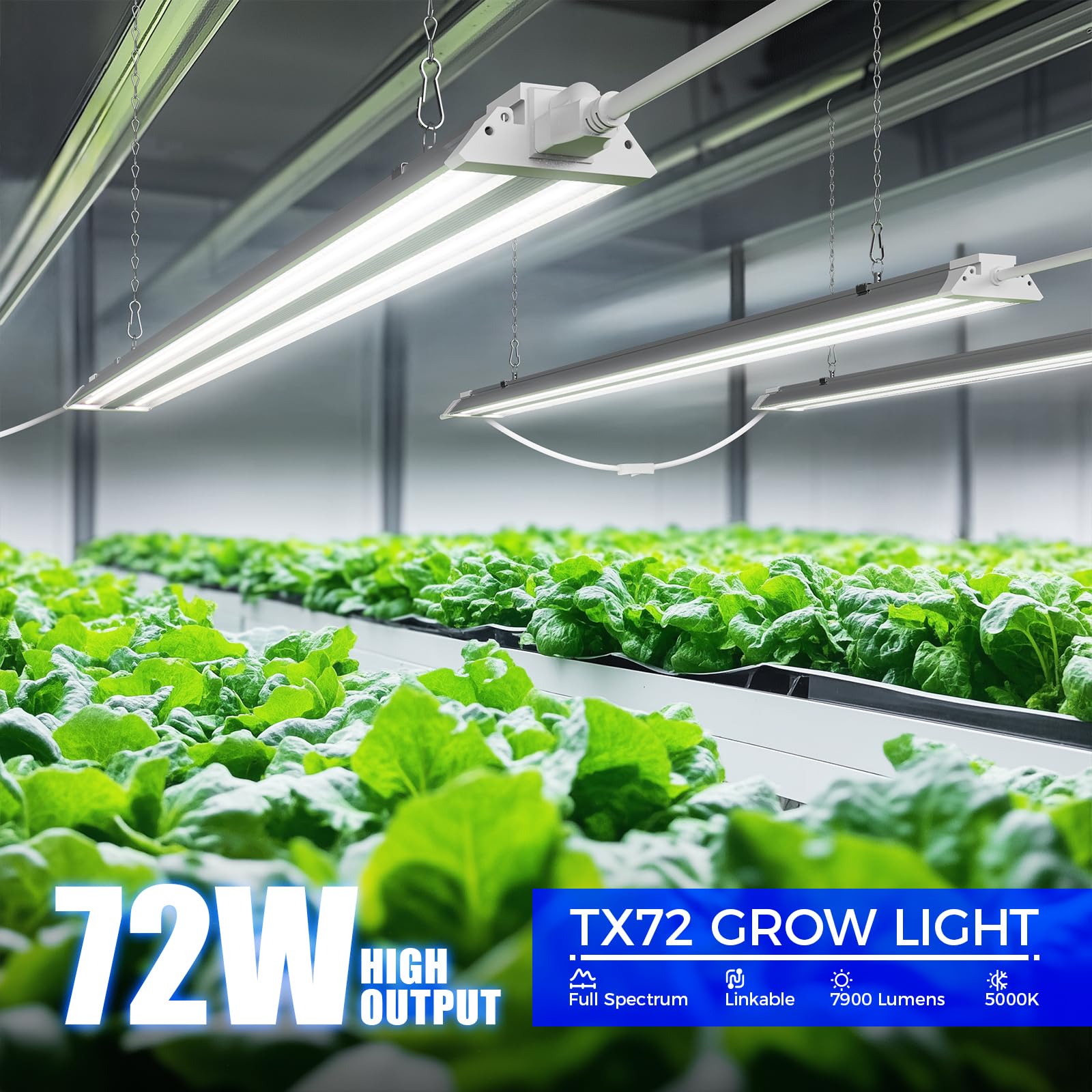Amazon.com : Barrina TX72 4FT Grow Light for Indoor Plants, 72W